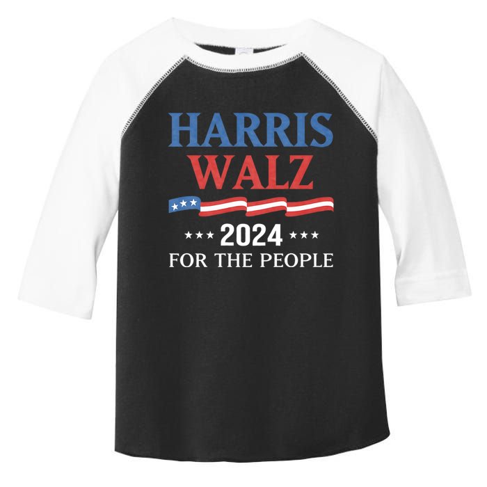 Harris Walz 2024 Kamala Harris 2024 Tim Walz 2024 Usa Toddler Fine Jersey T-Shirt