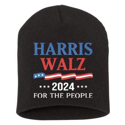 Harris Walz 2024 Kamala Harris 2024 Tim Walz 2024 Usa Short Acrylic Beanie