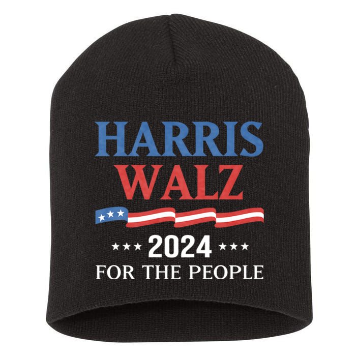 Harris Walz 2024 Kamala Harris 2024 Tim Walz 2024 Usa Short Acrylic Beanie