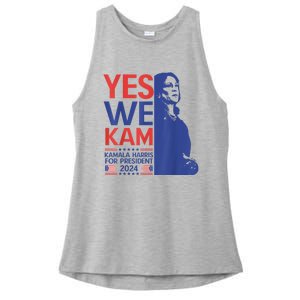 Harris Waltz 2024 Election Kamala Harris Tim Waltz 2024 Ladies PosiCharge Tri-Blend Wicking Tank