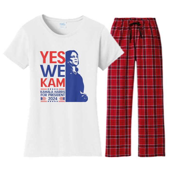 Harris Waltz 2024 Election Kamala Harris Tim Waltz 2024 Women's Flannel Pajama Set