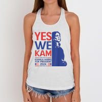 Harris Waltz 2024 Election Kamala Harris Tim Waltz 2024 Women's Knotted Racerback Tank