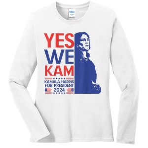 Harris Waltz 2024 Election Kamala Harris Tim Waltz 2024 Ladies Long Sleeve Shirt