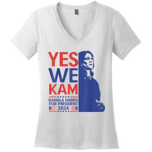 Harris Waltz 2024 Election Kamala Harris Tim Waltz 2024 Women's V-Neck T-Shirt