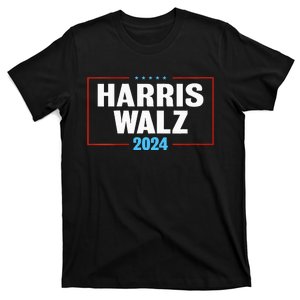 Harris Walz 2024 President American Flag Campaign T-Shirt