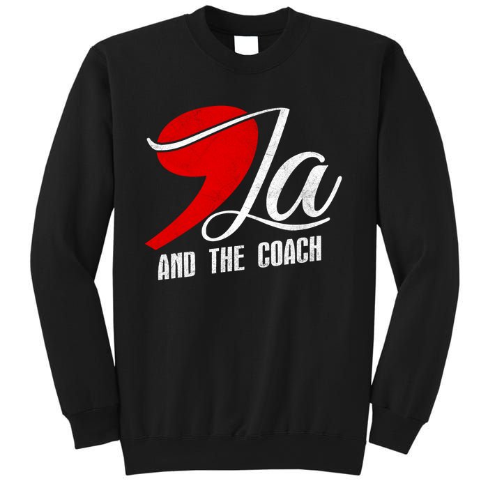 Harris Walz 2024 Comma La And The Coach Election Campaign Sweatshirt