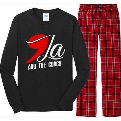 Harris Walz 2024 Comma La And The Coach Election Campaign Long Sleeve Pajama Set