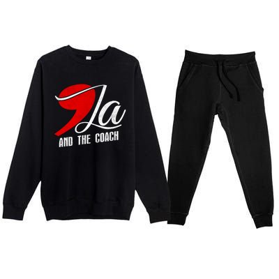 Harris Walz 2024 Comma La And The Coach Election Campaign Premium Crewneck Sweatsuit Set