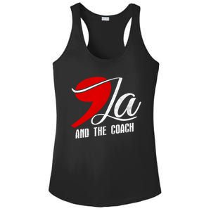 Harris Walz 2024 Comma La And The Coach Election Campaign Ladies PosiCharge Competitor Racerback Tank