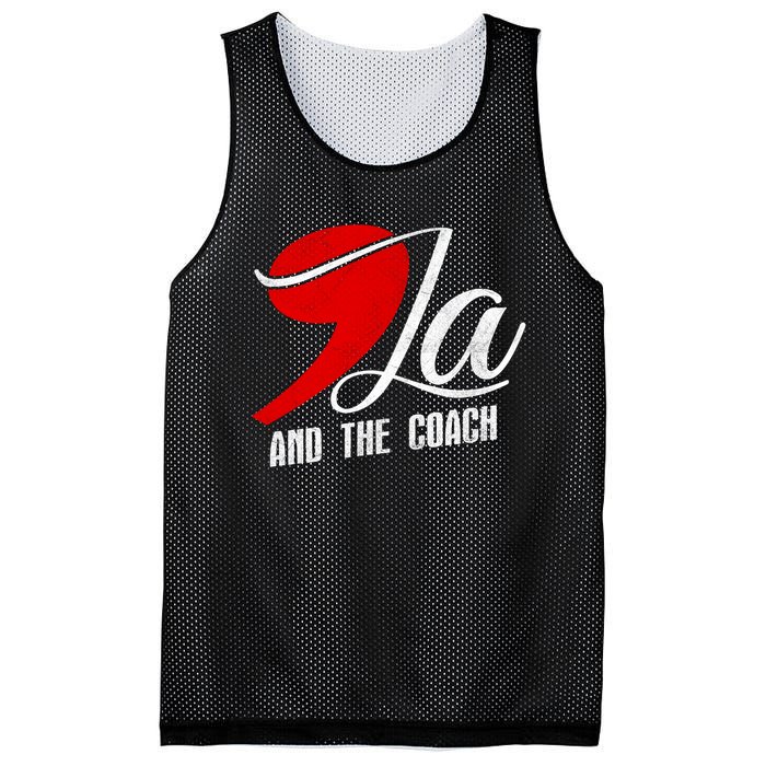 Harris Walz 2024 Comma La And The Coach Election Campaign Mesh Reversible Basketball Jersey Tank