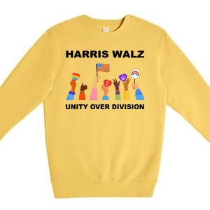 Harris Waltz 2024 Unity Over Division Premium Crewneck Sweatshirt