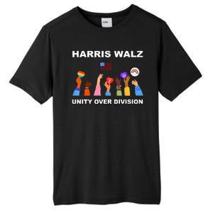 Harris Waltz 2024 Unity Over Division Tall Fusion ChromaSoft Performance T-Shirt