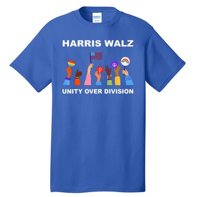 Harris Waltz 2024 Unity Over Division Tall T-Shirt