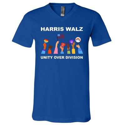 Harris Waltz 2024 Unity Over Division V-Neck T-Shirt