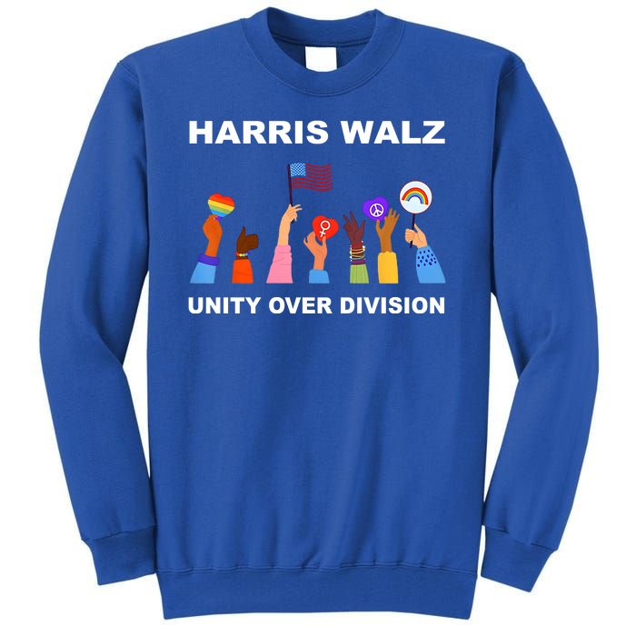 Harris Waltz 2024 Unity Over Division Tall Sweatshirt