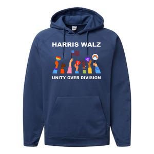 Harris Waltz 2024 Unity Over Division Performance Fleece Hoodie