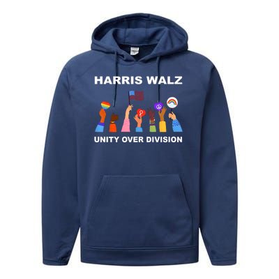 Harris Waltz 2024 Unity Over Division Performance Fleece Hoodie