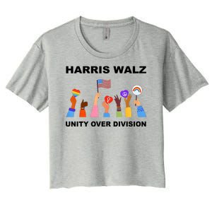 Harris Waltz 2024 Unity Over Division Women's Crop Top Tee