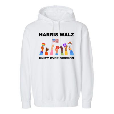 Harris Waltz 2024 Unity Over Division Garment-Dyed Fleece Hoodie