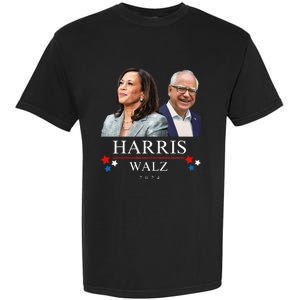 Harris Walz 2024 President Election Kamala Harris Tim Waltz Garment-Dyed Heavyweight T-Shirt