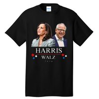 Harris Walz 2024 President Election Kamala Harris Tim Waltz Tall T-Shirt