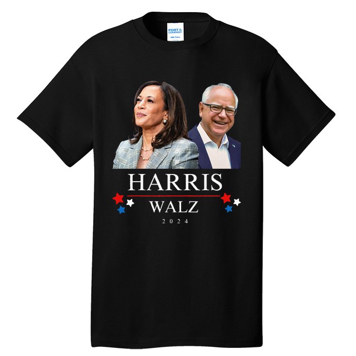 Harris Walz 2024 President Election Kamala Harris Tim Waltz Tall T-Shirt