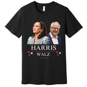 Harris Walz 2024 President Election Kamala Harris Tim Waltz Premium T-Shirt