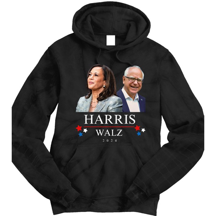 Harris Walz 2024 President Election Kamala Harris Tim Waltz Tie Dye Hoodie