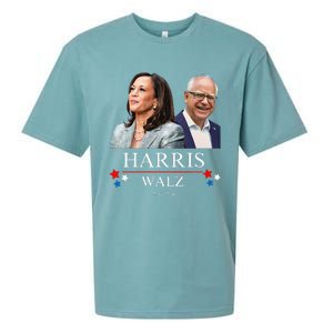 Harris Walz 2024 President Election Kamala Harris Tim Waltz Sueded Cloud Jersey T-Shirt