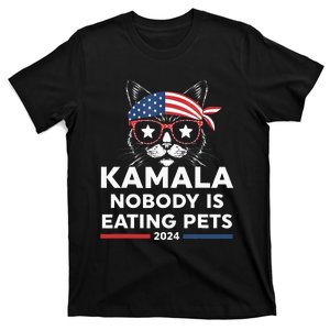 Harris Walz 2024 Nobody Is Eating Pets T-Shirt