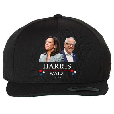 Harris Walz 2024 President Election Kamala Harris Tim Waltz Wool Snapback Cap