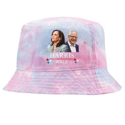 Harris Walz 2024 President Election Kamala Harris Tim Waltz Tie-Dyed Bucket Hat