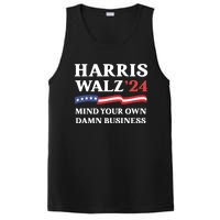 Harris Waltz 2024 Mind Your Own Damn Business Funny PosiCharge Competitor Tank