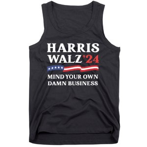 Harris Waltz 2024 Mind Your Own Damn Business Funny Tank Top