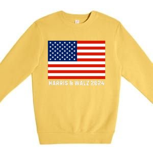 Harris & Walz 2024 Election Kamala Harris Tim Walz 2024 Premium Crewneck Sweatshirt