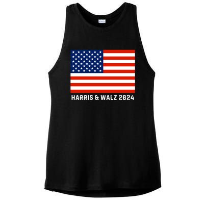 Harris & Walz 2024 Election Kamala Harris Tim Walz 2024 Ladies PosiCharge Tri-Blend Wicking Tank