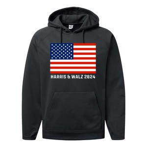 Harris & Walz 2024 Election Kamala Harris Tim Walz 2024 Performance Fleece Hoodie