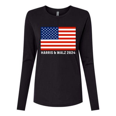 Harris & Walz 2024 Election Kamala Harris Tim Walz 2024 Womens Cotton Relaxed Long Sleeve T-Shirt