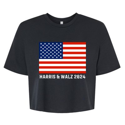 Harris & Walz 2024 Election Kamala Harris Tim Walz 2024 Bella+Canvas Jersey Crop Tee