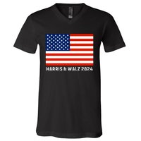 Harris & Walz 2024 Election Kamala Harris Tim Walz 2024 V-Neck T-Shirt