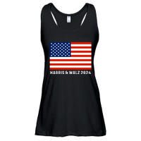 Harris & Walz 2024 Election Kamala Harris Tim Walz 2024 Ladies Essential Flowy Tank