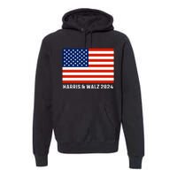 Harris & Walz 2024 Election Kamala Harris Tim Walz 2024 Premium Hoodie