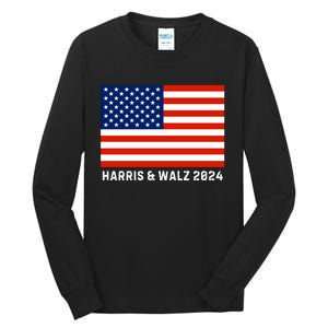 Harris & Walz 2024 Election Kamala Harris Tim Walz 2024 Tall Long Sleeve T-Shirt