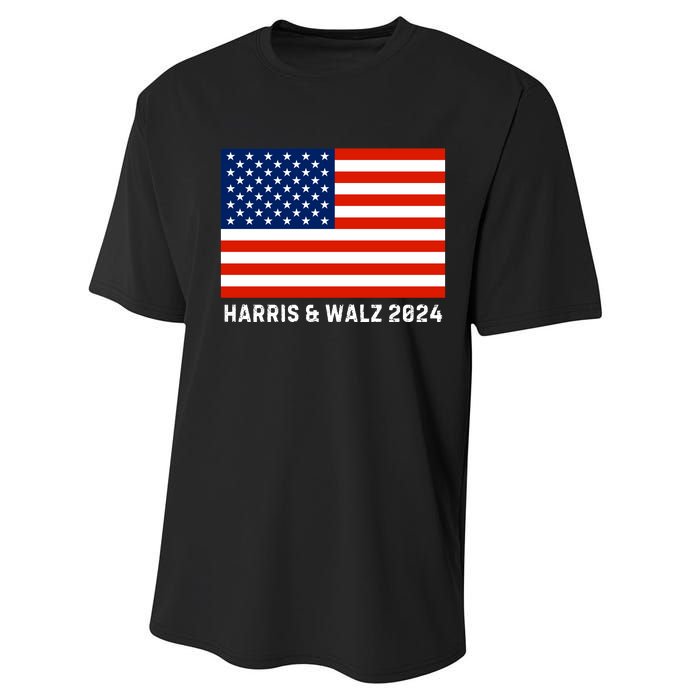 Harris & Walz 2024 Election Kamala Harris Tim Walz 2024 Performance Sprint T-Shirt