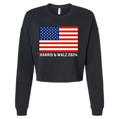 Harris & Walz 2024 Election Kamala Harris Tim Walz 2024 Cropped Pullover Crew