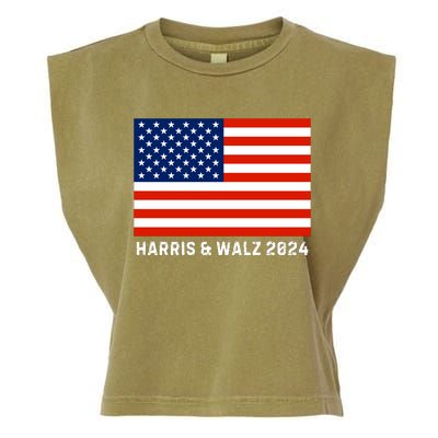 Harris & Walz 2024 Election Kamala Harris Tim Walz 2024 Garment-Dyed Women's Muscle Tee