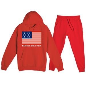 Harris & Walz 2024 Election Kamala Harris Tim Walz 2024 Premium Hooded Sweatsuit Set