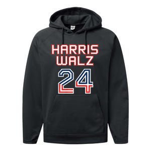 Harris Walz 2024 Patriotic Basketball Political Sports Premium Performance Fleece Hoodie