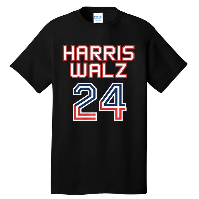 Harris Walz 2024 Patriotic Basketball Political Sports Premium Tall T-Shirt