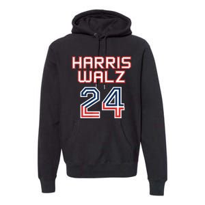 Harris Walz 2024 Patriotic Basketball Political Sports Premium Premium Hoodie